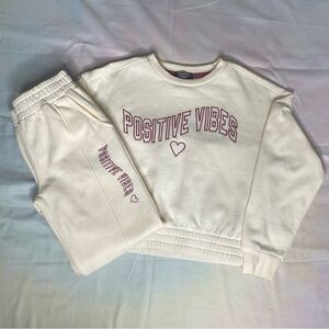 Girls Positive vibes Sweatsuit